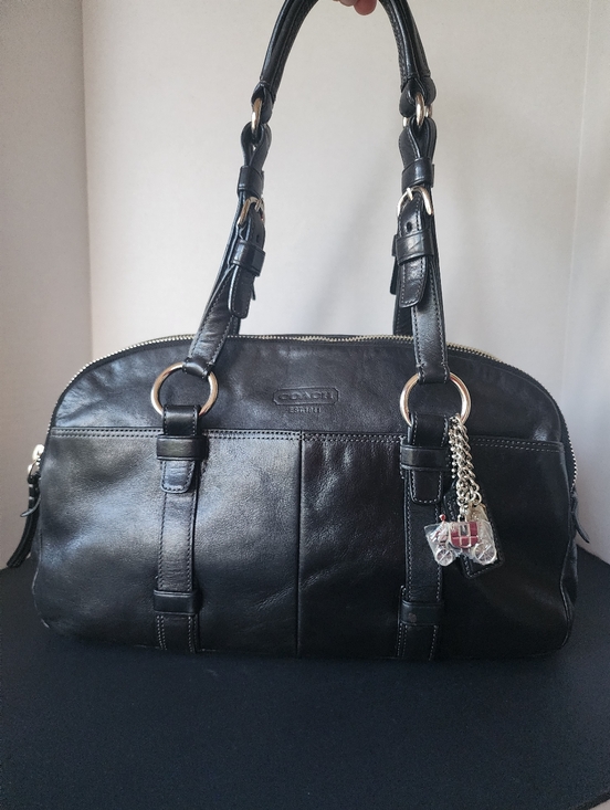 Coach Handbags - Coach Bonnie Cashin Soho Shoulder Bag, Black Leather, EUC, 2008, 12696
